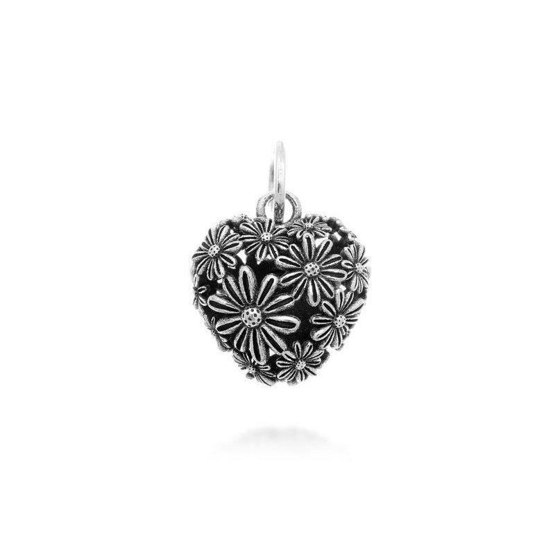 Charm en Plata 925 Corazón de Margaritas Giovanni Raspini 10203