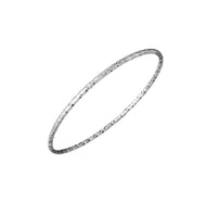 Women's bracelet in 925 hammered silver Bangle Giovanni Raspini 10499