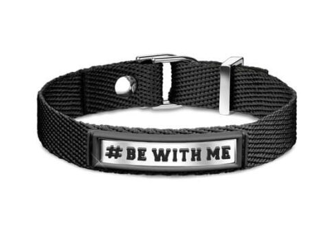 Bracciale #BE WITH ME Nomination Cotone Poliuretano e Acciaio – #ME – 131000/004