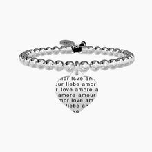 Carica l&#39;immagine nel visualizzatore di Gallery, Bracciale da donna elastico con sfere in acciaio e cuore Kidult 231541
