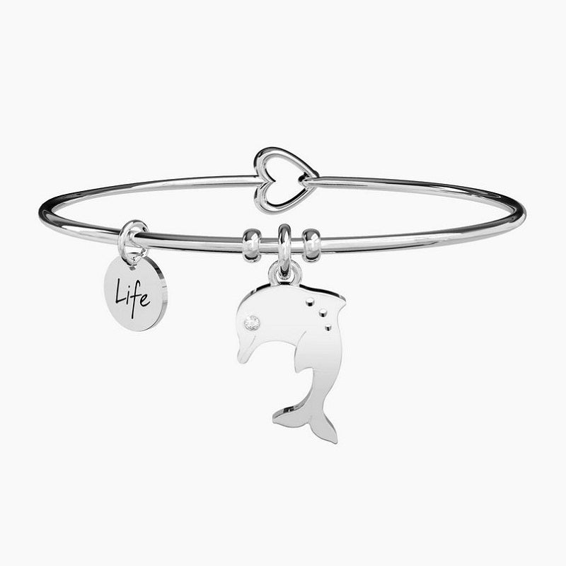 Bracciale da donna rigido in acciaio delfino Kidult 231562
