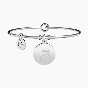 Kidult 231587 Sagittarius pendant steel bracelet for women