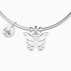 Kidult Butterfly rigid steel bracelet for women 231591