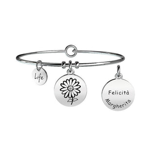 Bracciale da donna in acciaio ciondolo Margherita Kidult 231612