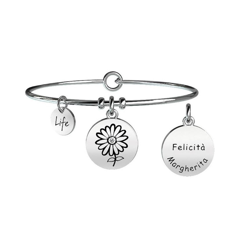 Bracciale da donna in acciaio ciondolo Margherita Kidult 231612