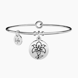 Women's steel bracelet with Lily pendant Kidult 231618