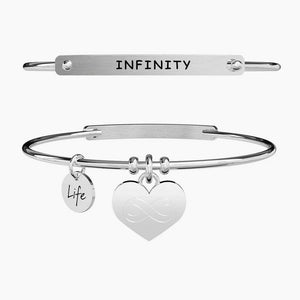 Bracciale da donna in acciaio ciondolo cuore Kidult 231650