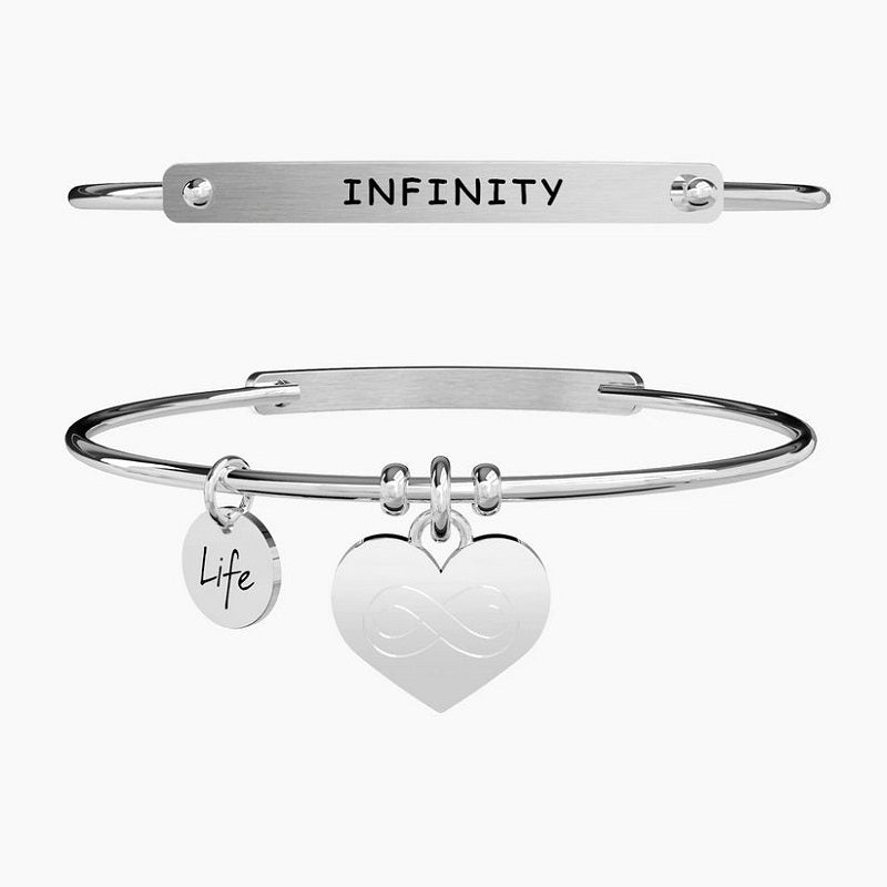 Bracciale da donna in acciaio ciondolo cuore Kidult 231650
