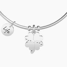 Carica l&#39;immagine nel visualizzatore di Gallery, Bracciale da donna in acciaio ciondolo Quadrifoglio Kidult 231661
