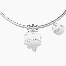 Carica l&#39;immagine nel visualizzatore di Gallery, Bracciale da donna in acciaio ciondolo Quadrifoglio Kidult 231661

