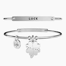 Carica l&#39;immagine nel visualizzatore di Gallery, Bracciale da donna in acciaio ciondolo Quadrifoglio Kidult 231661
