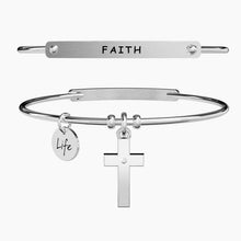 Carica l&#39;immagine nel visualizzatore di Gallery, Bracciale da donna in acciaio ciondolo Croce Kidult 231671
