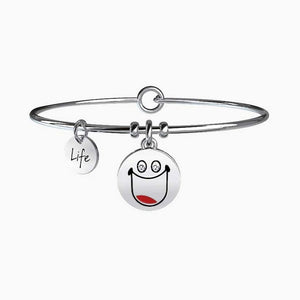 Bracciale da donna in acciaio ciondolo Smile Kidult 231675