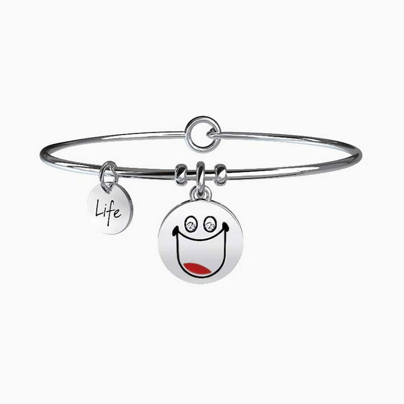 Bracciale da donna in acciaio ciondolo Smile Kidult 231675
