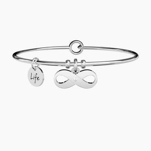 Bracciale da donna in acciaio ciondolo infinito Kidult 231678