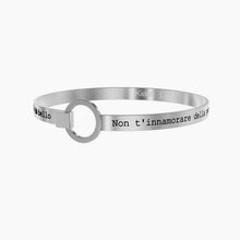 Carica l&#39;immagine nel visualizzatore di Gallery, Bracciale rigido da donna in acciaio Non t&#39;innamorare della persona.. Kidult 231714
