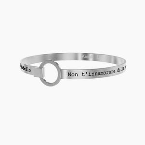 Bracciale rigido da donna in acciaio Non t'innamorare della persona.. Kidult 231714