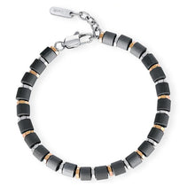 Cargar imagen en el visor de la galería, Pulsera hombre 2Jewels Fibra Negra 231932
