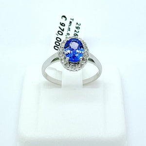 Alchimie 2926 women's ring in white gold and sapphire