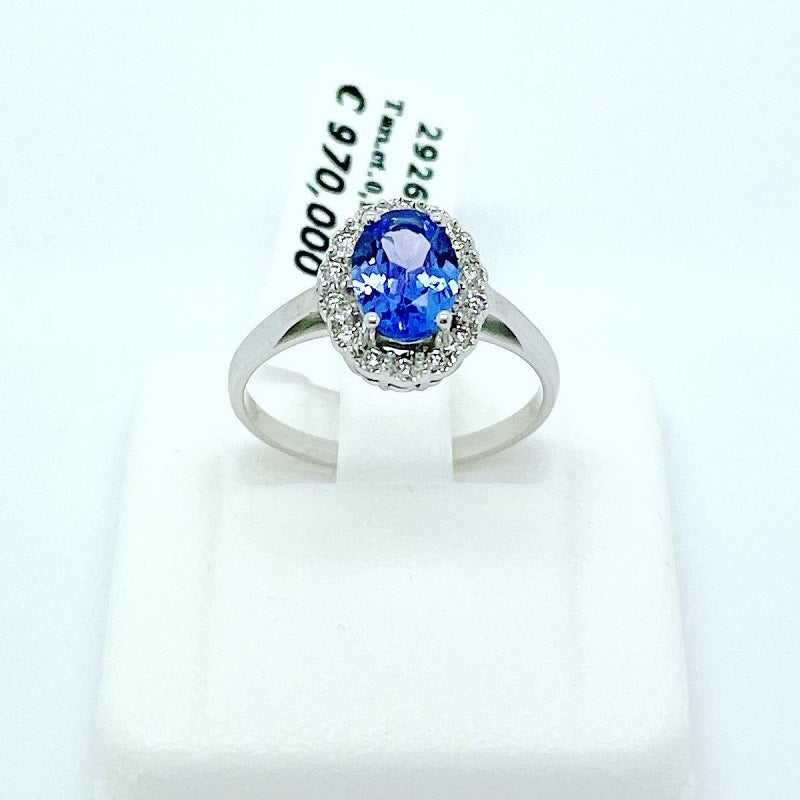 Alchimie 2926 women's ring in white gold and sapphire