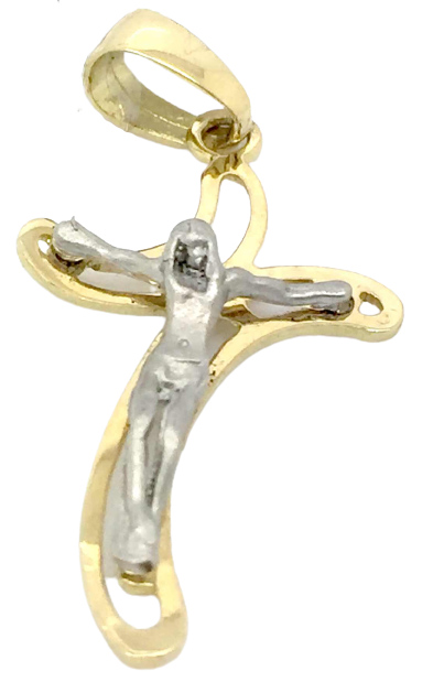 Pendant With Jesus in 18 kt Gold 30205