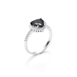Anello da Donna in argento 4US Cesare Paciotti black heart 4UAN3208W