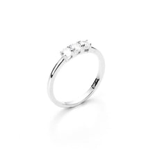 Load image into Gallery viewer, 4US Paciotti Women&#39;s Trilogy Ring in silver with zircons 4UAN3231W
