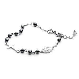 4US Pulsera de hombre Cesare Paciotti Rosario Hematites 4UBR3755