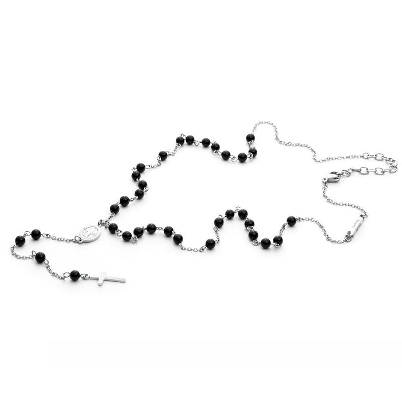 4US Cesare Paciotti Rosary men's necklace 4UCL3747