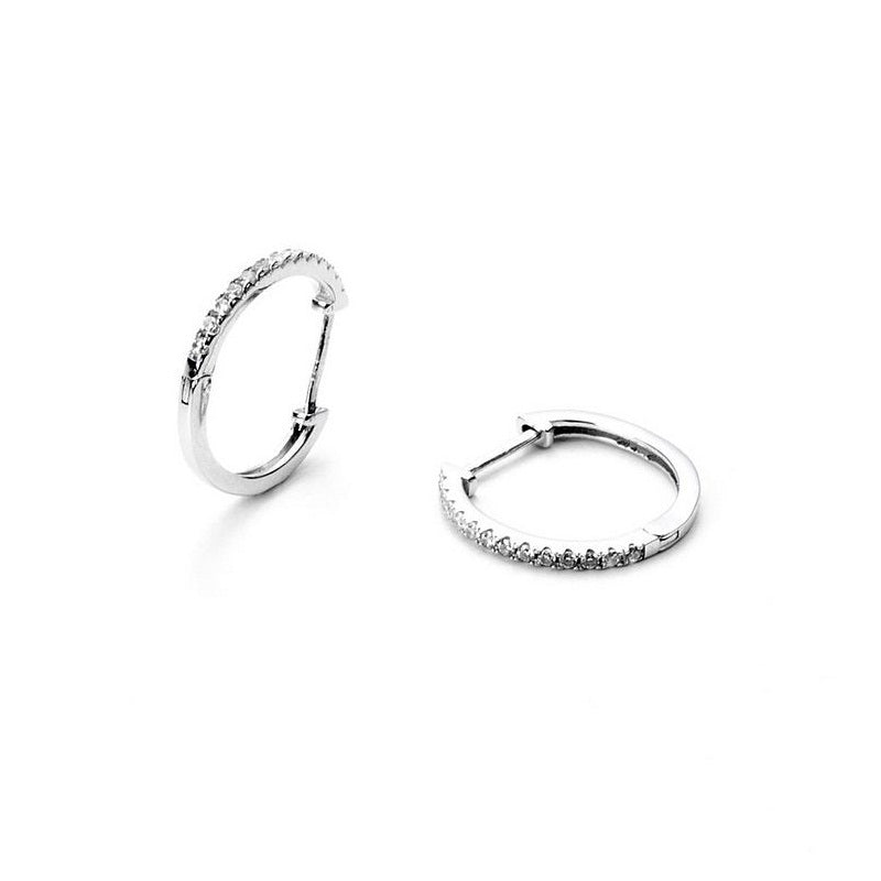 4US Cesare Paciotti shiny circle women's earrings 4UOR3214W