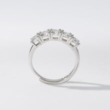 Load image into Gallery viewer, Seventies women&#39;s ring in silver with zircons Mabina 523174
