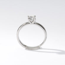 Load image into Gallery viewer, Solitaire women&#39;s ring in silver with zircon 523175
