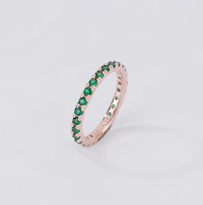 Anello da donna Heritage in argento rosato con zirconi 523199