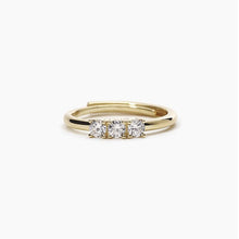 Load image into Gallery viewer, 3-Chic women&#39;s ring in golden silver Mabina 523252
