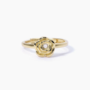 Anillo de mujer Mabina La vie en rose en plata dorada 523280