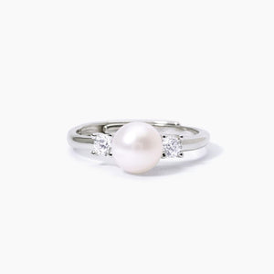 Mabina Mon chéri women's silver ring with pearl 523283