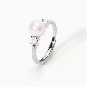 Mabina Mon chéri women's silver ring with pearl 523283