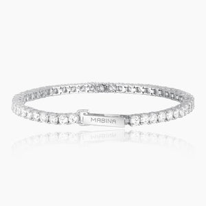 Tennis Club women's bracelet in silver Mabina 533019