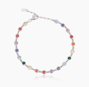 Bracciale da donna in argento multicolor Mabina 533332