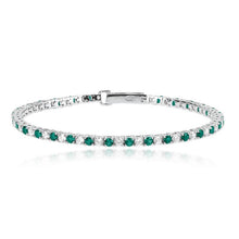 Carica l&#39;immagine nel visualizzatore di Gallery, Bracciale da donna Mabina tennis con zirconi 533458
