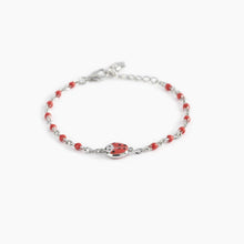 Carica l&#39;immagine nel visualizzatore di Gallery, Bracciale bimba in argento con coccinella Mabina 533482
