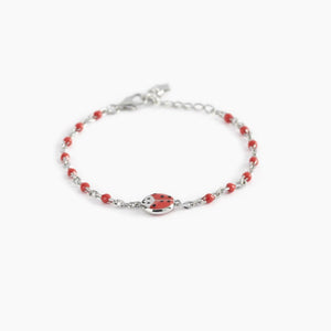 Bracciale bimba in argento con coccinella Mabina 533482