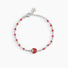 Carica l&#39;immagine nel visualizzatore di Gallery, Bracciale bimba in argento con coccinella Mabina 533482
