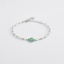 Carica l&#39;immagine nel visualizzatore di Gallery, Bracciale da donna in argento con quadrifoglio Mabina 533486
