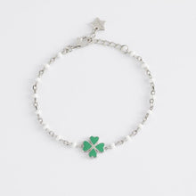Carica l&#39;immagine nel visualizzatore di Gallery, Bracciale da donna in argento con quadrifoglio Mabina 533486
