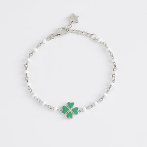 Bracciale da donna in argento con quadrifoglio Mabina 533486