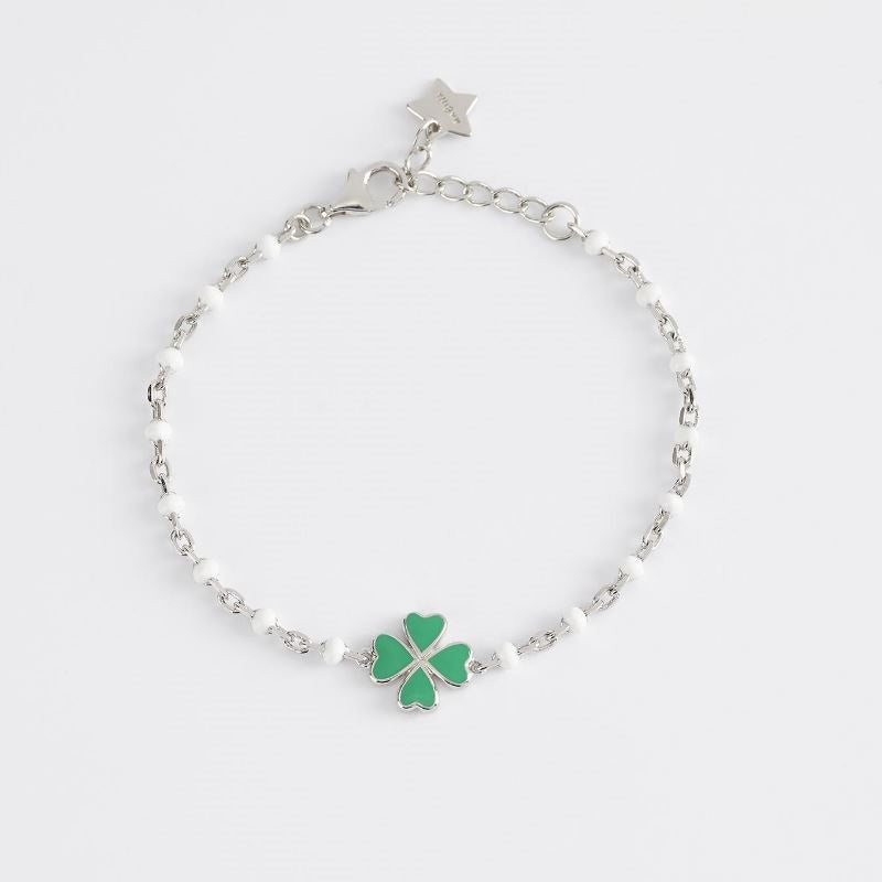 Bracciale da donna in argento con quadrifoglio Mabina 533486