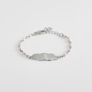 Silver girl bracelet with Mabina cloud 533495