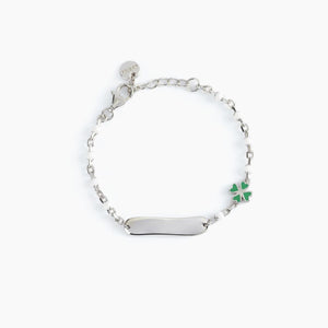 Bracciale bimbo in argento con targhetta incidibile Mabina 533499