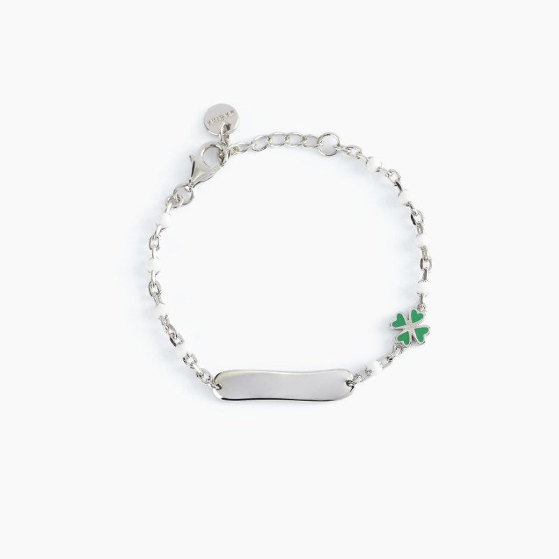 Bracciale bimbo in argento con targhetta incidibile Mabina 533499